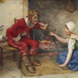 Lighting a cigarette